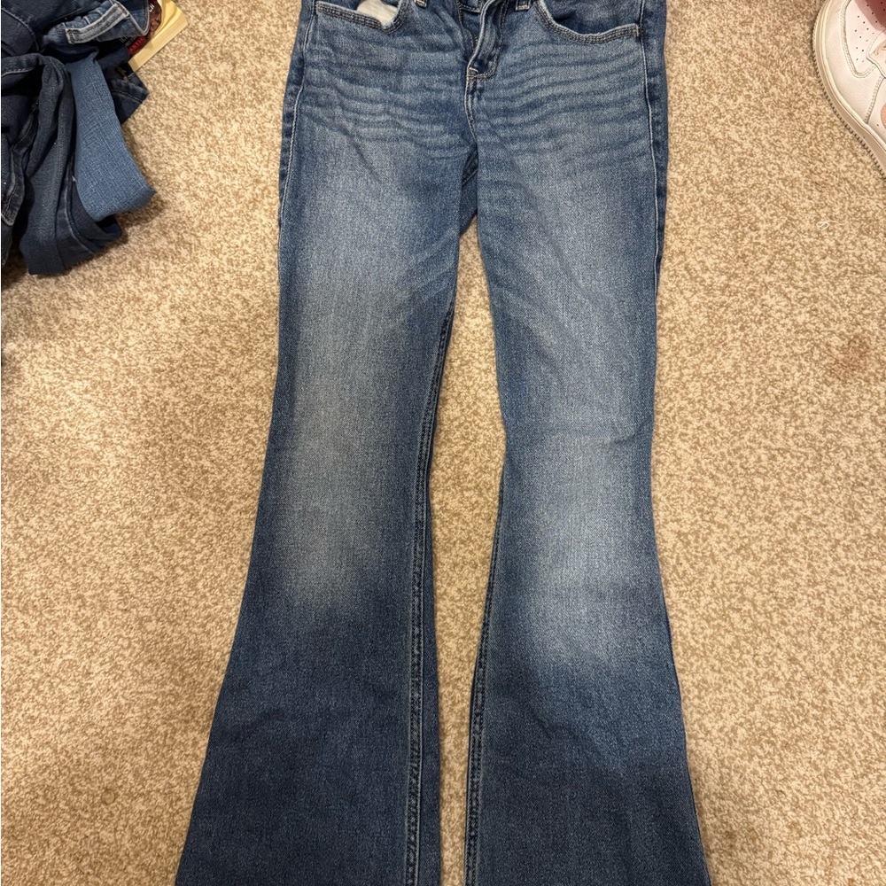 Hollister 000R Classic Blue Flare/Bootcut Women Jeans